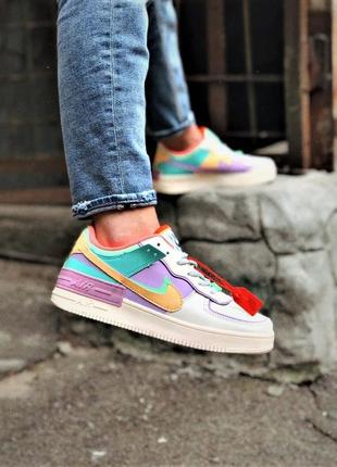 Стильные женские кроссовки кеды nike air force1 фото