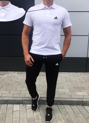 Топовий чоловічий спортивний костюм adidas футболка штани