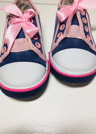 Кеды на девочку 20 21 размер кроссовки мокасины розовые5 фото