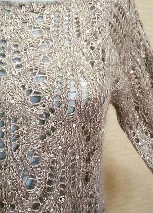 Светр з мохером і паєтками 4