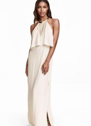 Платье h&m с украшением под золото