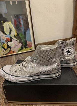 Кеди converse з натуральної шкіри