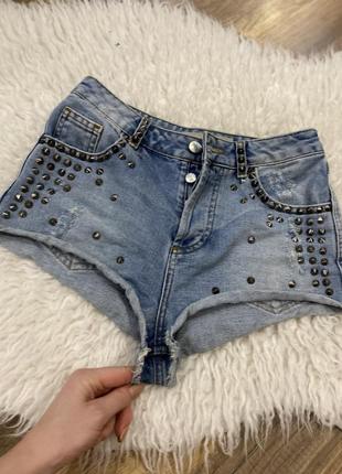 Джинсові шорти moto
