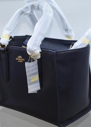 Женская кожаная сумка-шоппер coach smth lth mini crosby3 фото
