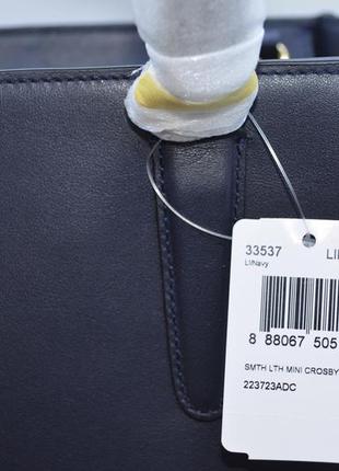 Женская кожаная сумка-шоппер coach smth lth mini crosby4 фото