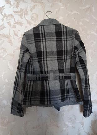 Модная стильная куртка жакет пиджак шерсть, р. s-m4 фото