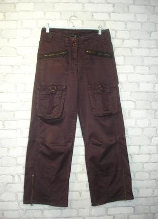 Широкие брюки с накладными карманами "bandolera add" 46-48 р