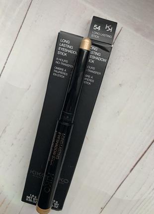 Стойкие кремовые тени kiko milano long lasting