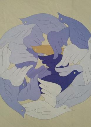 Винтажный шелковый платок от gres, 1960-1970g
