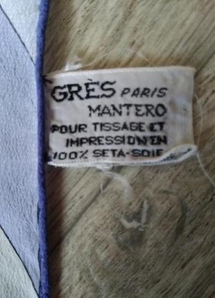 Винтажный шелковый платок от gres, 1960-1970гг3 фото