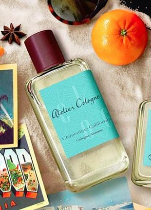 Atelier cologne clementine california💥оригинал 1,5 мл распив аромата затест