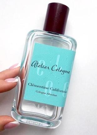 Atelier cologne clementine california💥оригінал 1,5 мл розпив аромату затест9 фото