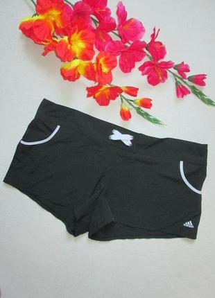 Суперовые фирменные короткие черные спортивные шорты с карманами adidas оригинал1 фото