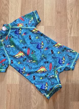 Купальный костюм купальник плавки с динозаврами f&f
