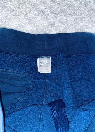 Тёплые зимние на байке мужские спортивные штаны оригинал nike3 фото