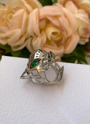 Кольцо серебро