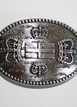 Пряжка для ремня корона англии, бляха для мужского ремня 3d