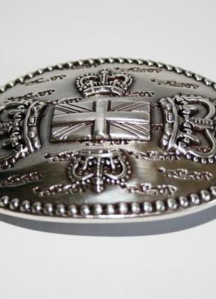 Пряжка для ремня корона англии, бляха для мужского ремня 3d