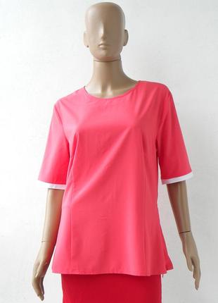 Оригінально пошита рожева блузка 52-54 розміри (46-48 євророзміри).1 фото