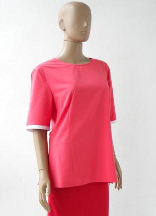 Оригінально пошита рожева блузка 52-54 розміри (46-48 євророзміри).2 фото