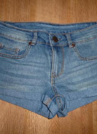 Denim&co джинсовые шорты , р 6 или 34 в идеале