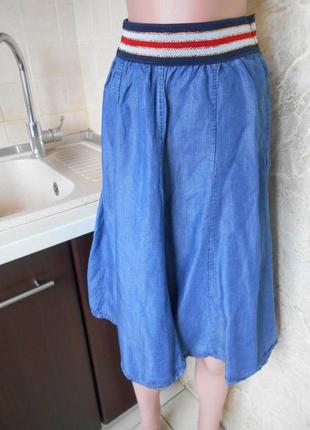 #распродажа!# винтажная джинсовая юбка на резинке#1 фото