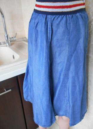 #распродажа!# винтажная джинсовая юбка на резинке#3 фото