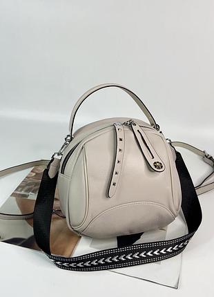 Женский кожаный мини рюкзак сумка polina & eiterou жіночий шкіряний