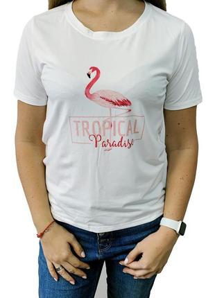 Женская футболка с принтом "tropical paradise" push it