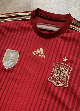 Чоловіча футбольна майка джерсі adidas spain fifa world champions 20103 фото