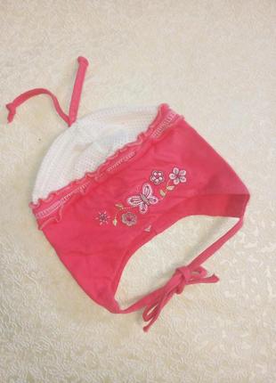 Шапочка детская на девочку малышку 40 см