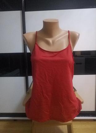 Легкая красная летняя майка