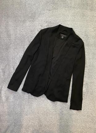 Стильный модный блейзер пиджак жакет чёрный amisu размер xs-s
