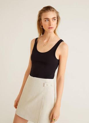 Кожаная юбка mango