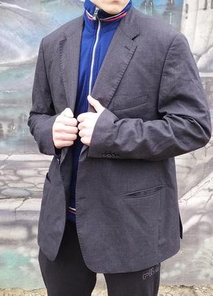 Шерстяной пиджак ,блейзер бренд оригинал 98%шерсть ,гусиная лапка4 фото