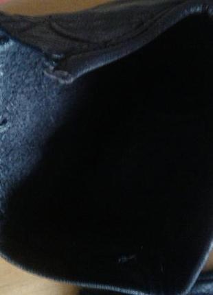 Чорні шкіряні чоботи осінь весна рукавички срср2 фото
