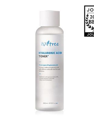 Тонер з гіалуронової кислотою isntree hyaluronic acid toner1 фото