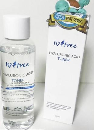Тонер з гіалуронової кислотою isntree hyaluronic acid toner3 фото