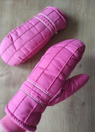 Фирменные женские лыжные варежки перчатки roeckl,  р.7,5