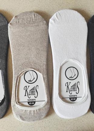Следы  носки шкарпетки пинетки стрейч мужские короткие белые р. 40-442 фото