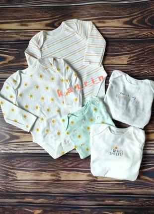 Боди с длинным рукавом primark 3-6мис., 68см