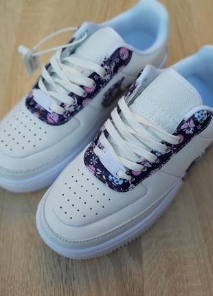 Nike air force 1 jester🆕шикарные женские кроссовки🆕белые кожаные найк🆕жіночі кросівки🆕7 фото