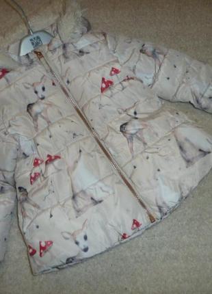 Теплая куртка пальто  на 2-3 года от некст next