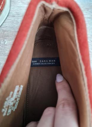 Zara man черевики кежуал туфлі черевики замш7 фото