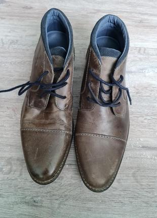 Черевики туфлі minelli мужские туфли кожа ботинки