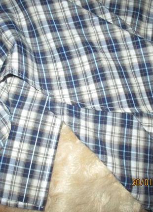 Мужская рубашка с коротким рукавом,ширина плеч 46см4 фото
