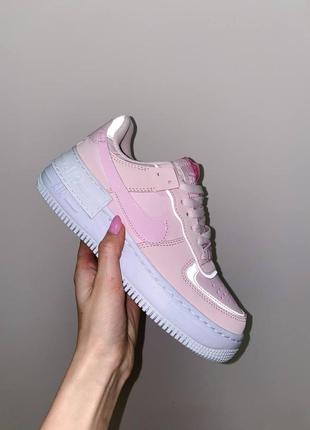 Женские кроссовки nike air force shadow pink