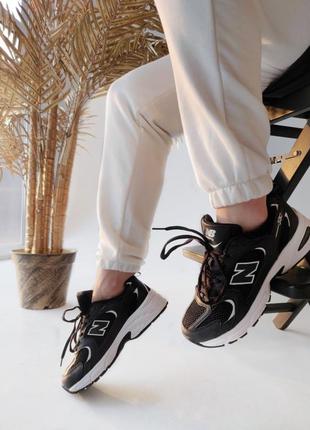 Кроссовки new balance 530 женские чёрные спортивные кроссовки нью беленс4 фото