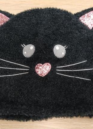 Шапка с котиком и ушками