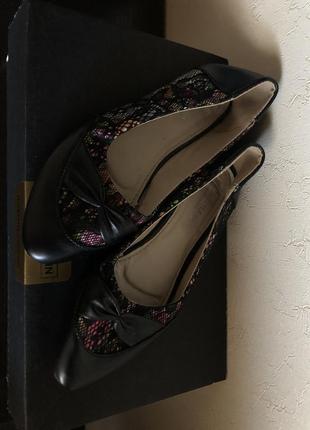 Туфли балетки ажурные цветные 39 р., 24 см3 фото